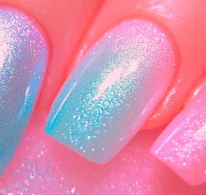 babyboomer con rosa azzurro e glitter