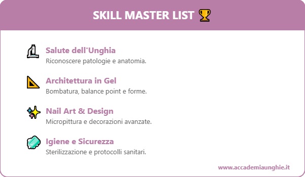 skill che deve avere una brava onicotecnica