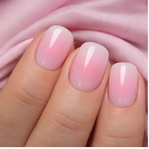 aura nails rosa