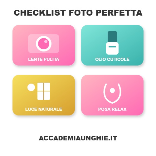 checklist per foto social delle unghie eprfette
