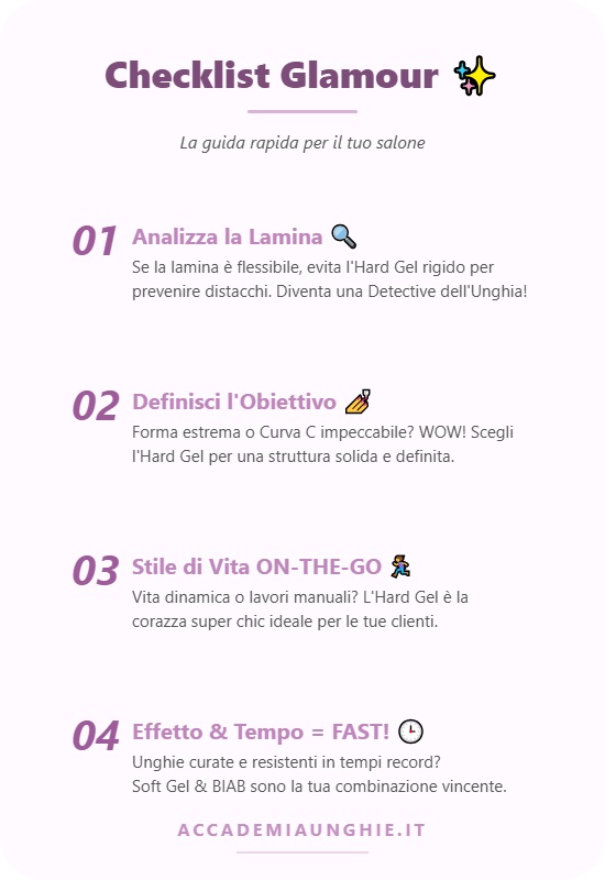 checklist per scegliere in salone tra hard e soft gel