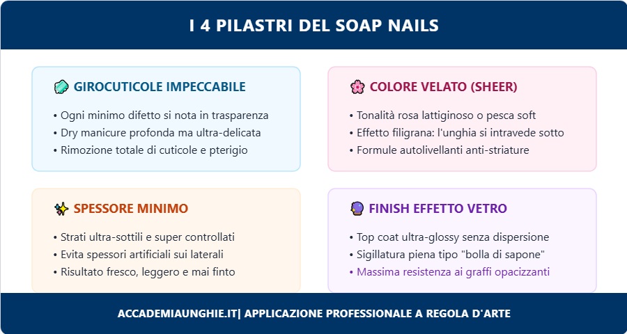 i 4 pilastri della soap nails