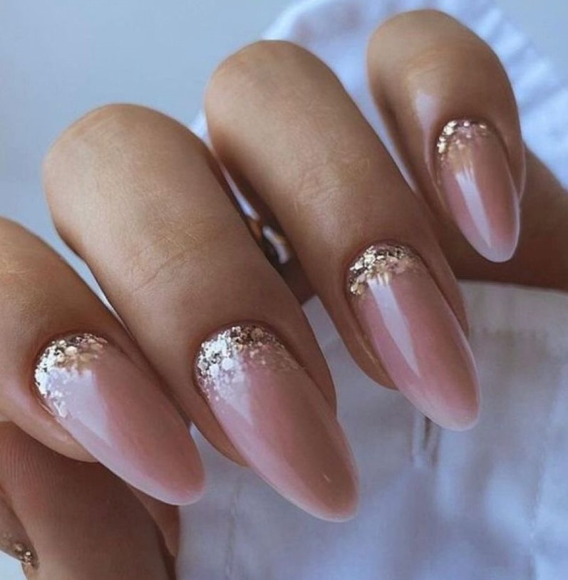 giro cuticole glitterato
