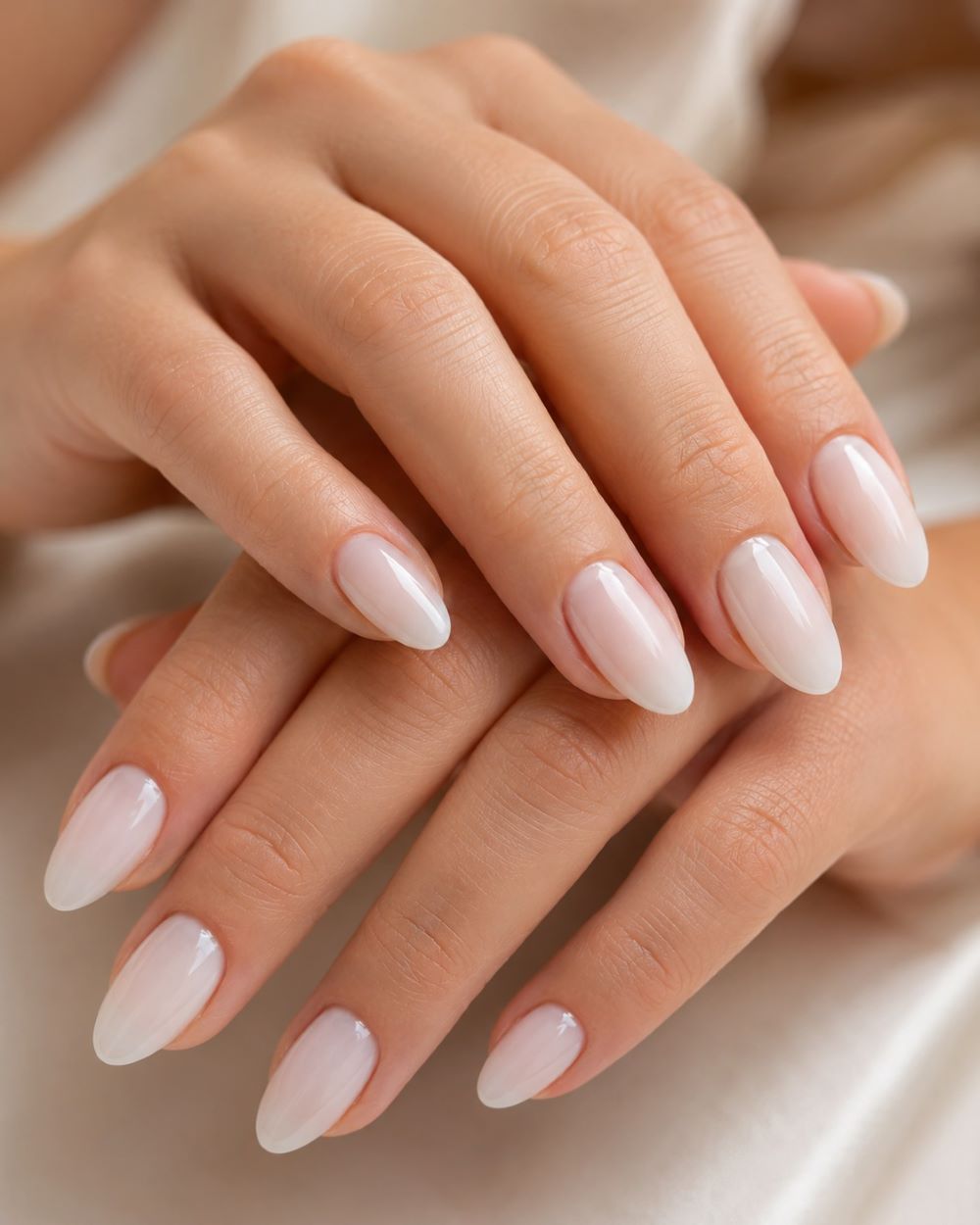milky nails