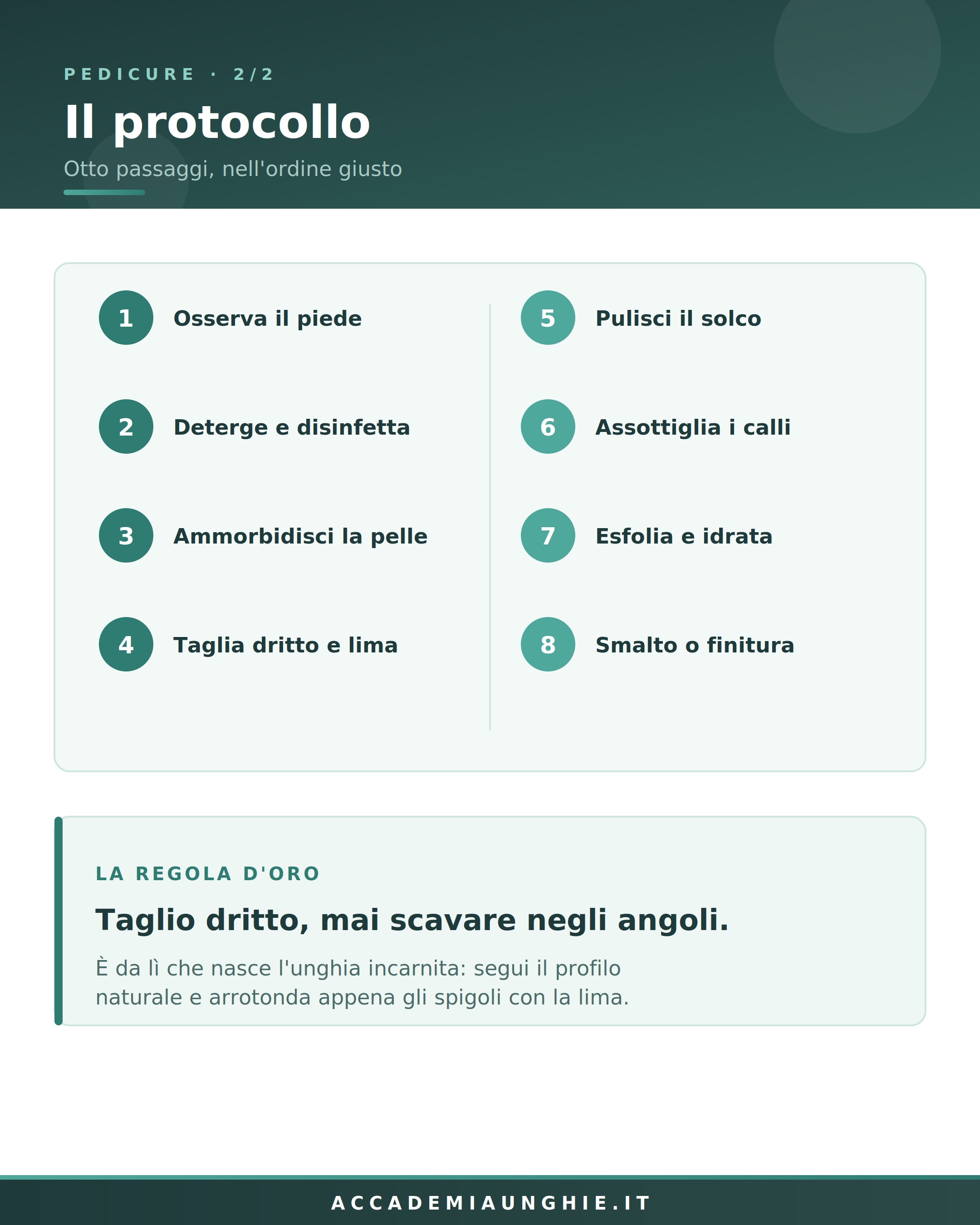 gli 8 passaggi con cui si esegue un pedicure estetico
